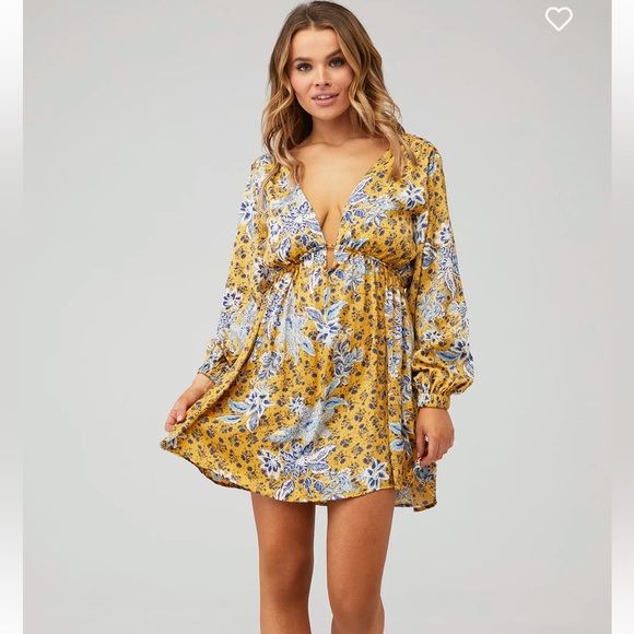 Free People Dresses & Skirts - New Free People Soli Floral Mini Open Back Size M